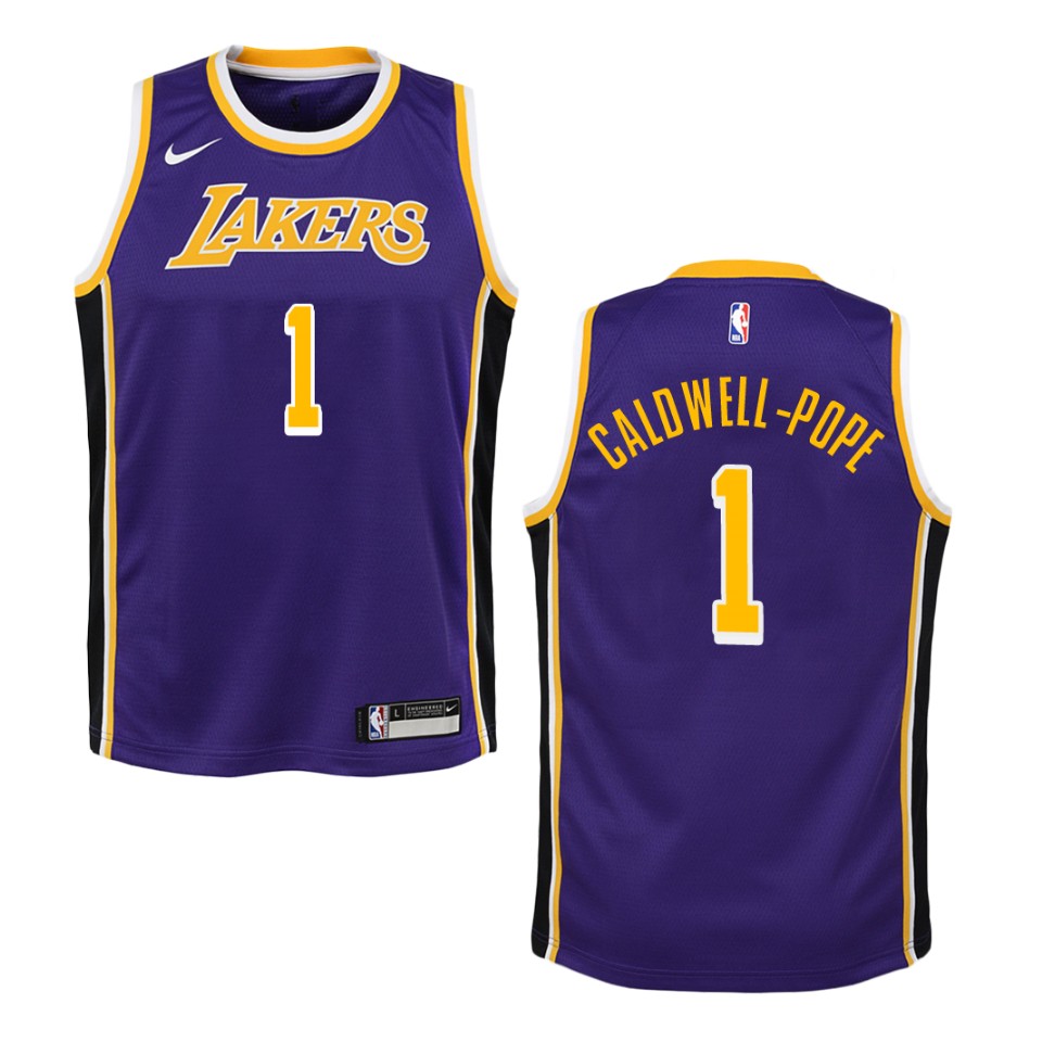 Youth Los Angeles Lakers #1 Kentavious Caldwell-pope Statement Swingman Jersey - Purple