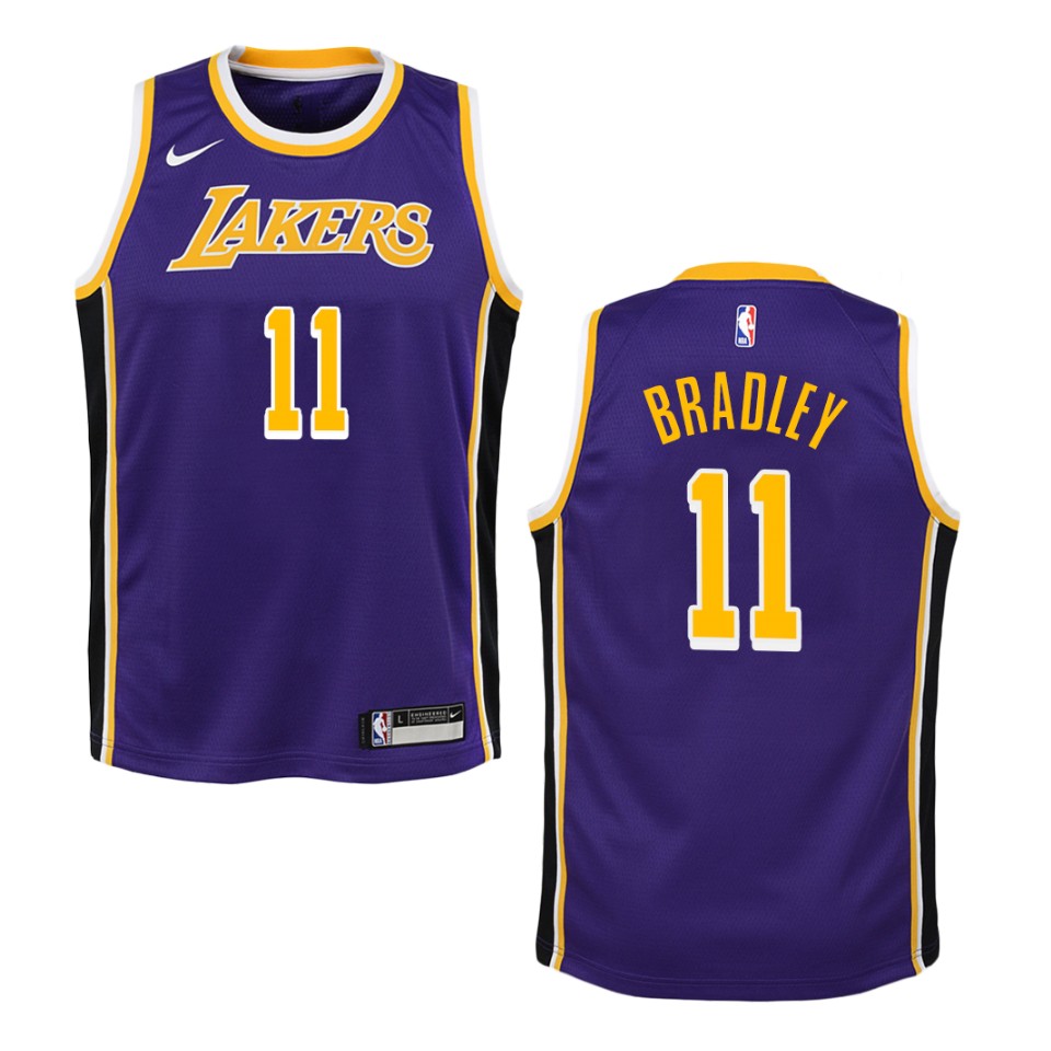 Youth Los Angeles Lakers #11 Avery Bradley Statement Swingman Jersey - Purple