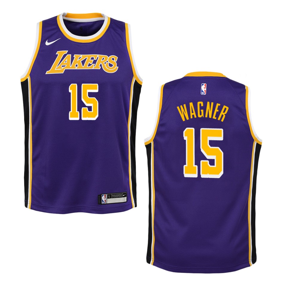 Youth Los Angeles Lakers #15 Moritz Wagner Statement Swingman Jersey - Purple