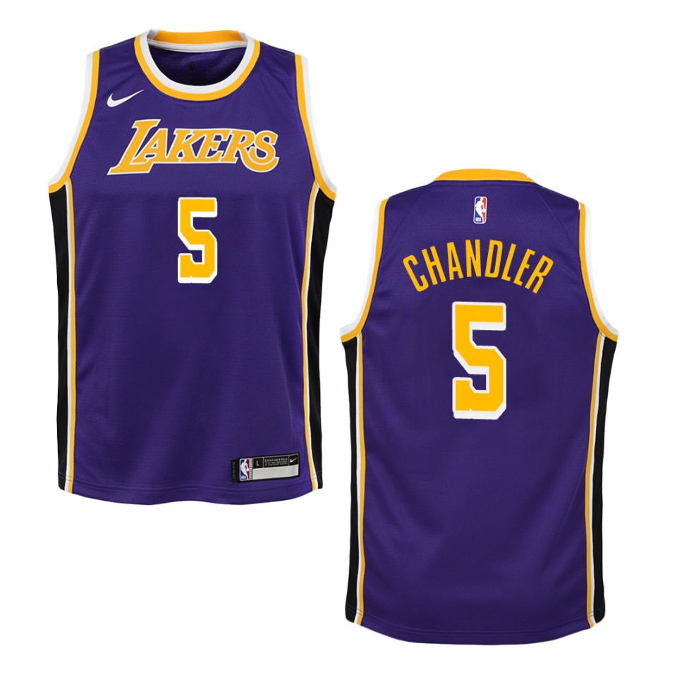 Youth Los Angeles Lakers #5 Tyson Chandler Statement Swingman Jersey - Purple
