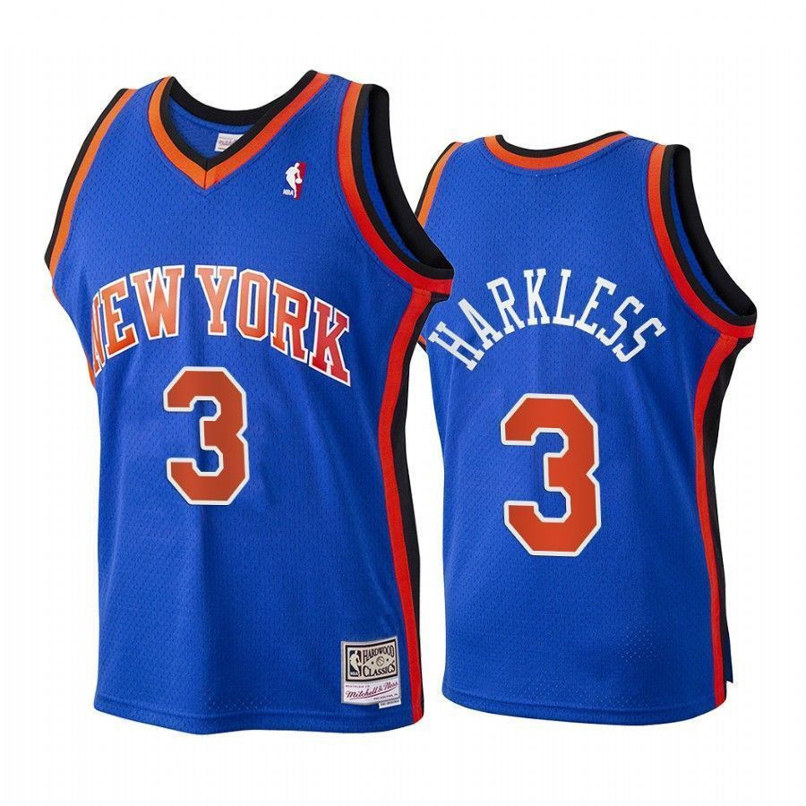 Youth Maurice Harkless New York Knicks Hardwood Classics Jersey - Blue - JS129 