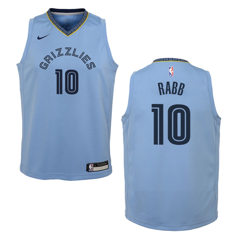 Youth Memphis Grizzlies #10 Ivan Rabb Statement Swingman Jersey - Blue