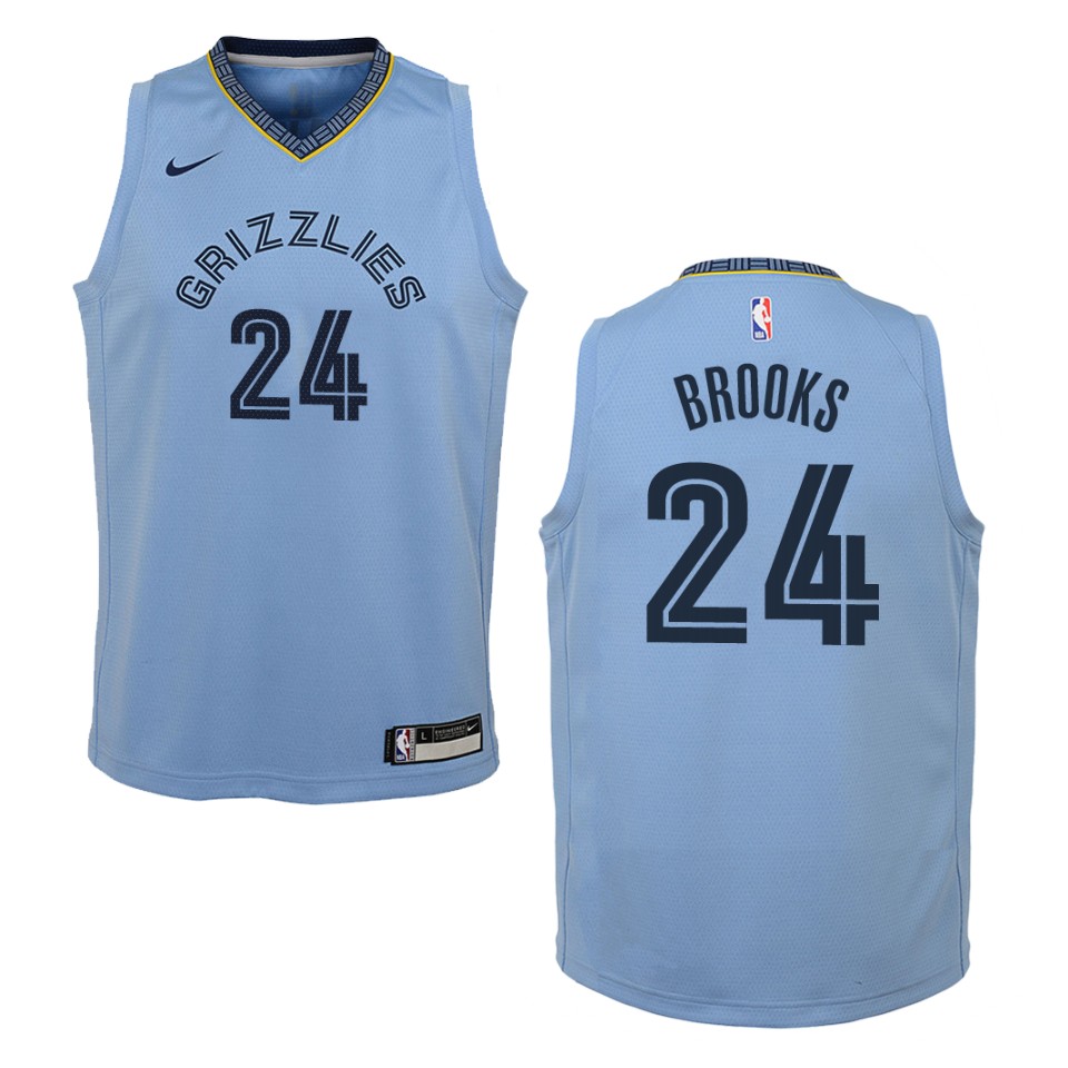 Youth Memphis Grizzlies #24 Dillon Brooks Statement Swingman Jersey - Blue