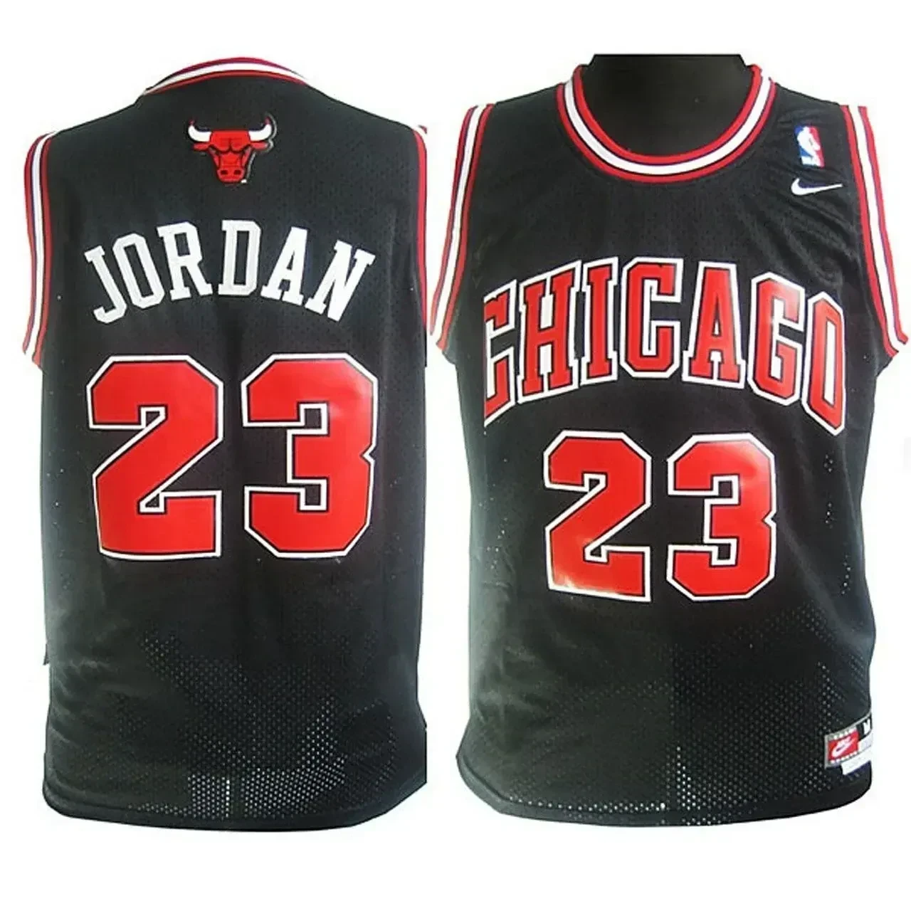 Youth Michael Jordan Chicago Bulls 23 Soul Swingman Black Jersey - JS318 