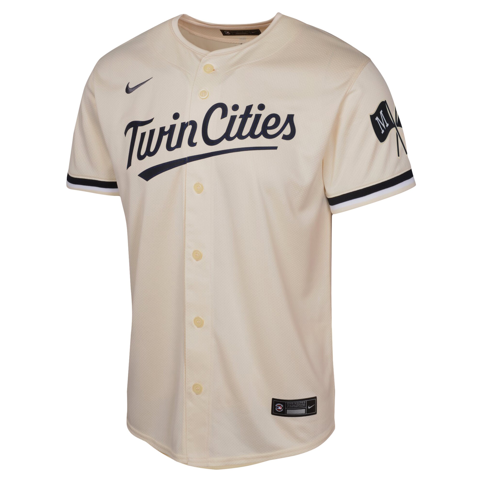 Alternative view of Youth Minnesota Twins Cream Alternate Limited Jersey 
