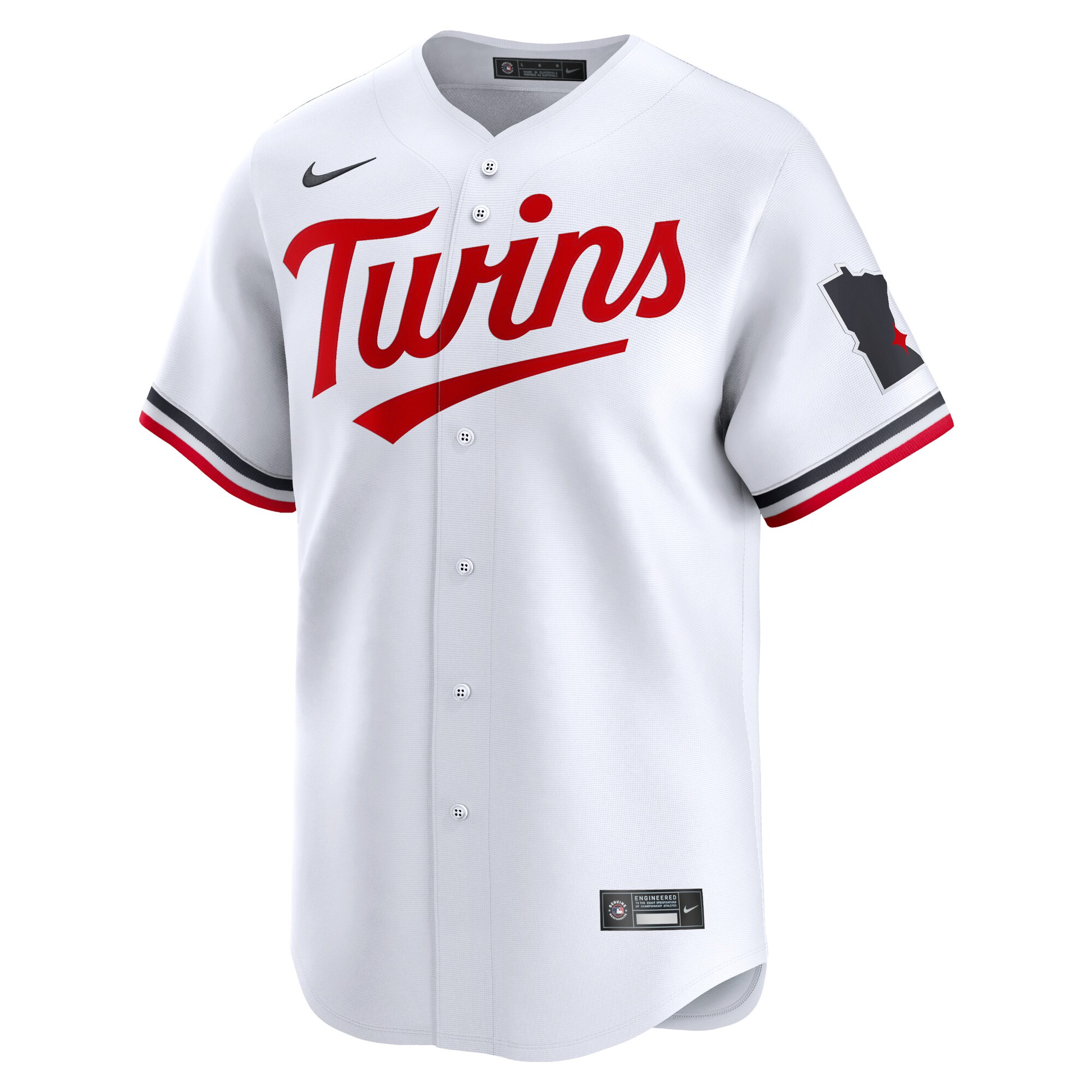 Alternative view of Youth Minnesota Twins White Home Limited Jersey 