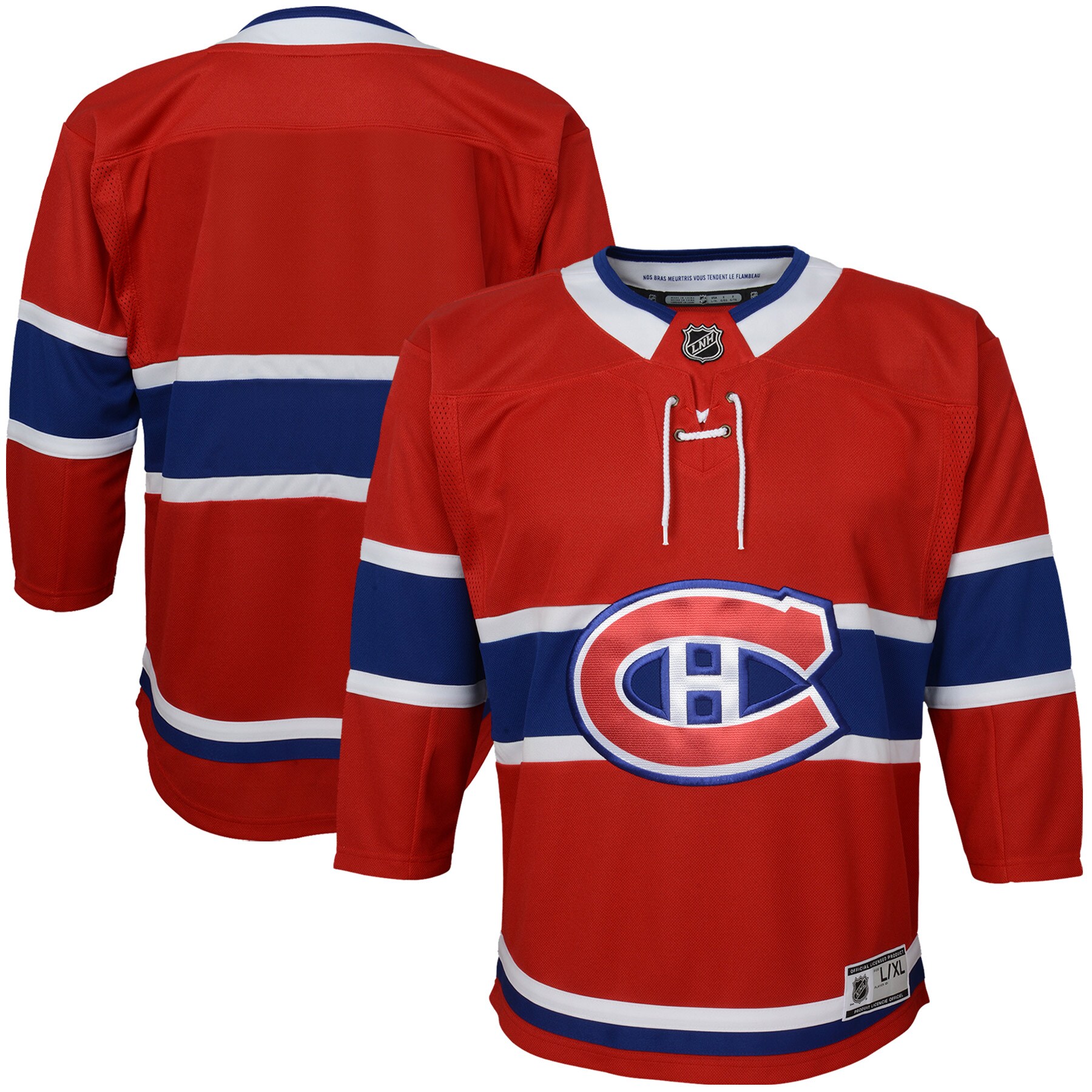 Youth Montreal Canadiens Red Home Premier Jersey - JS512 