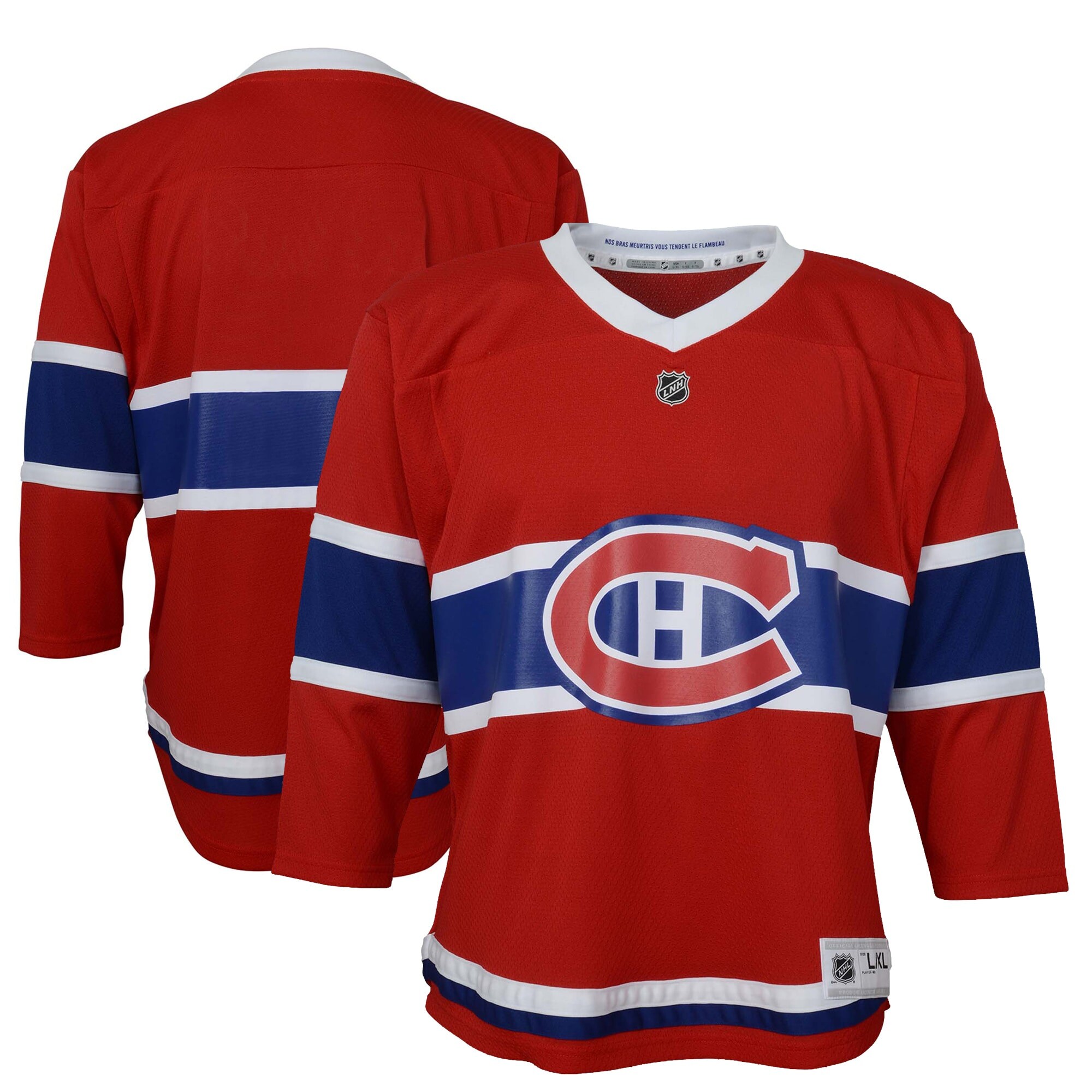 Alternative view of Youth Montreal Canadiens Red Jersey - JS249 