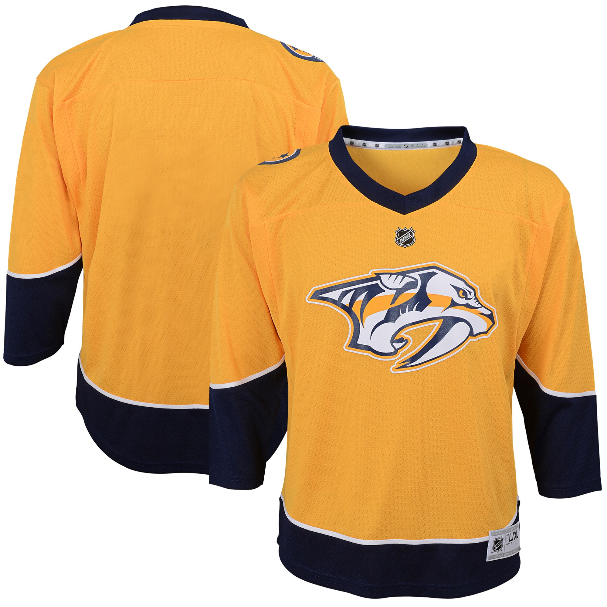Youth Nashville Predators Gold Home Jersey - JS369 