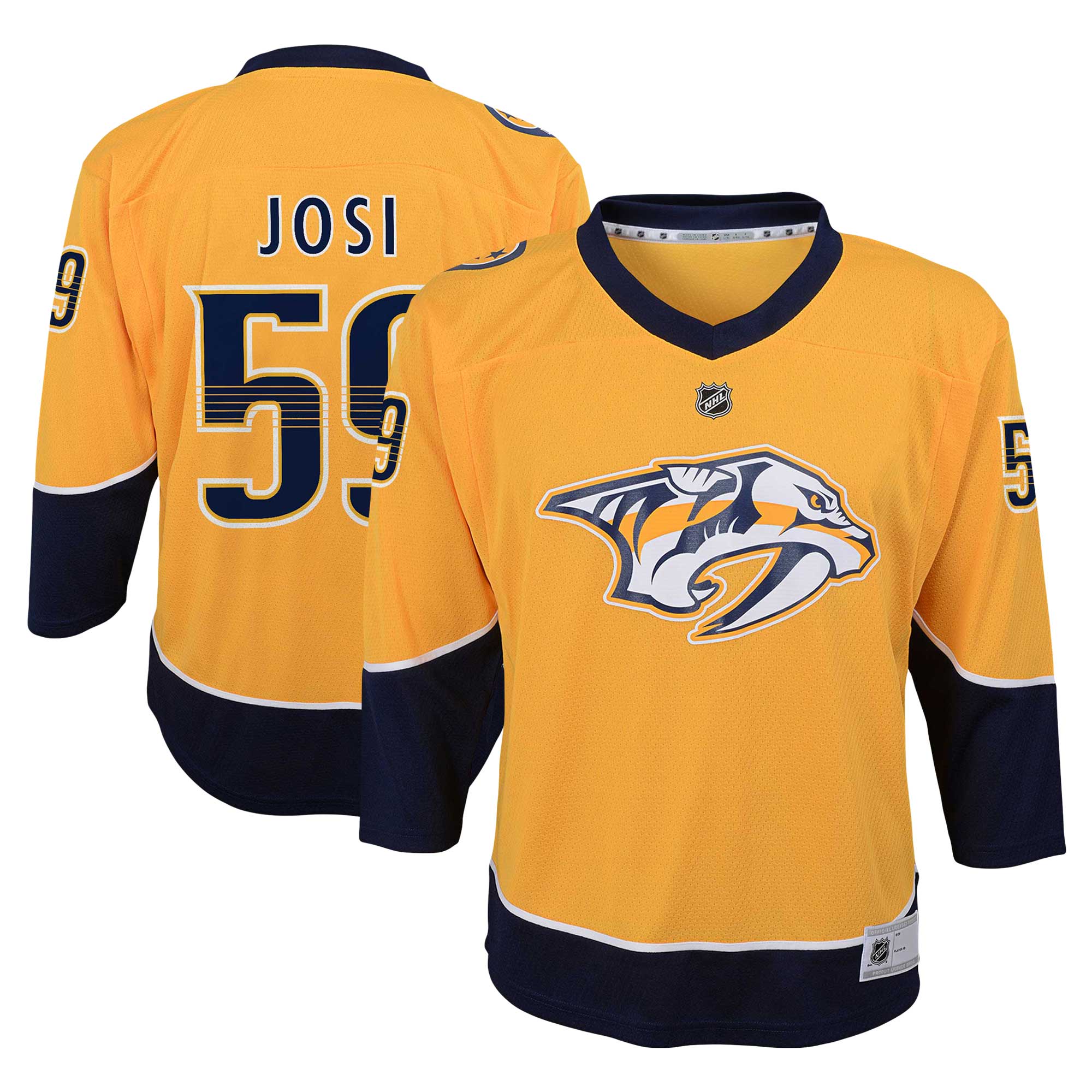 Youth Nashville Predators Roman Josi Gold Home Player Jersey - JS924 