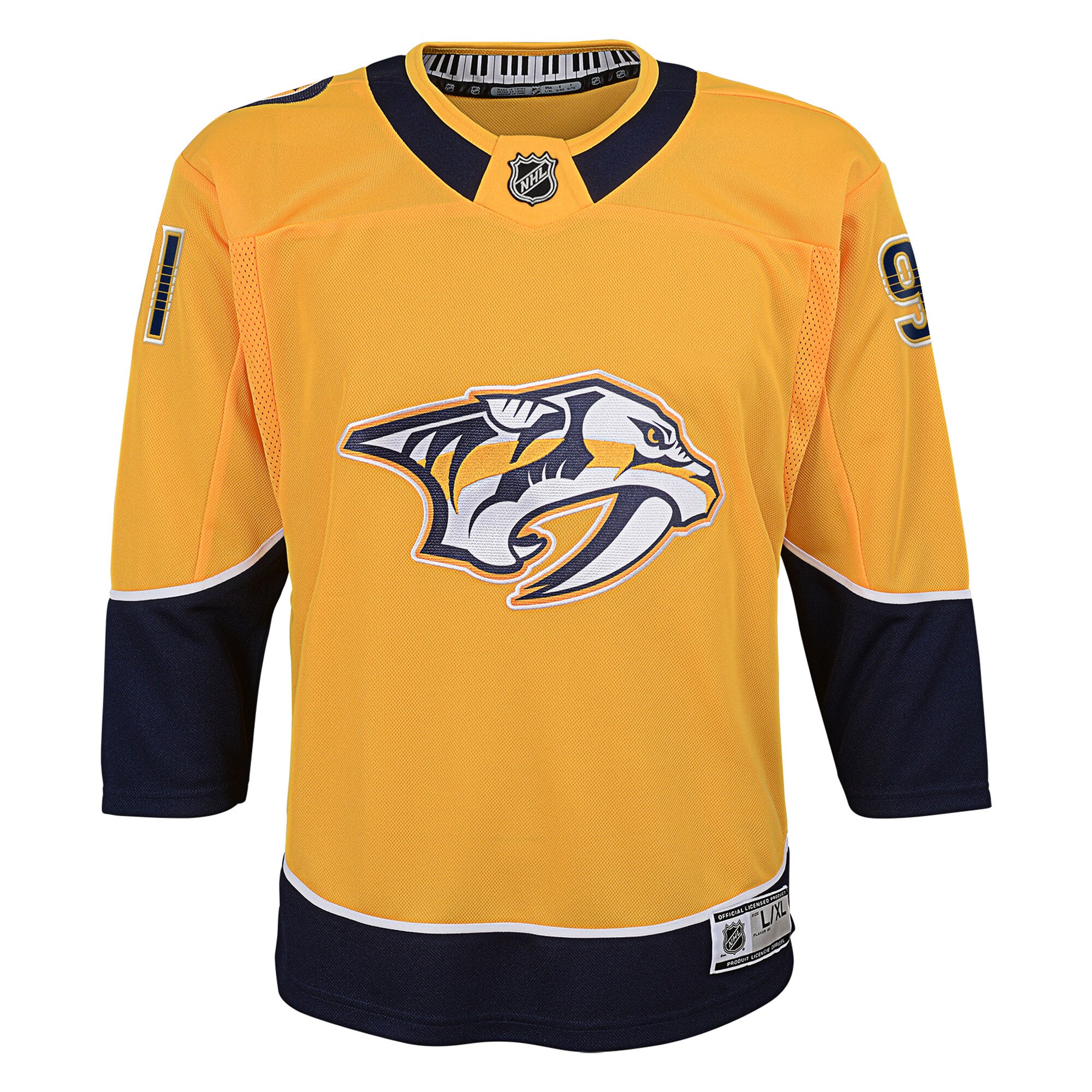 Alternative view of Youth Nashville Predators Steven Stamkos Gold Home Premier Player Jersey - JS279 