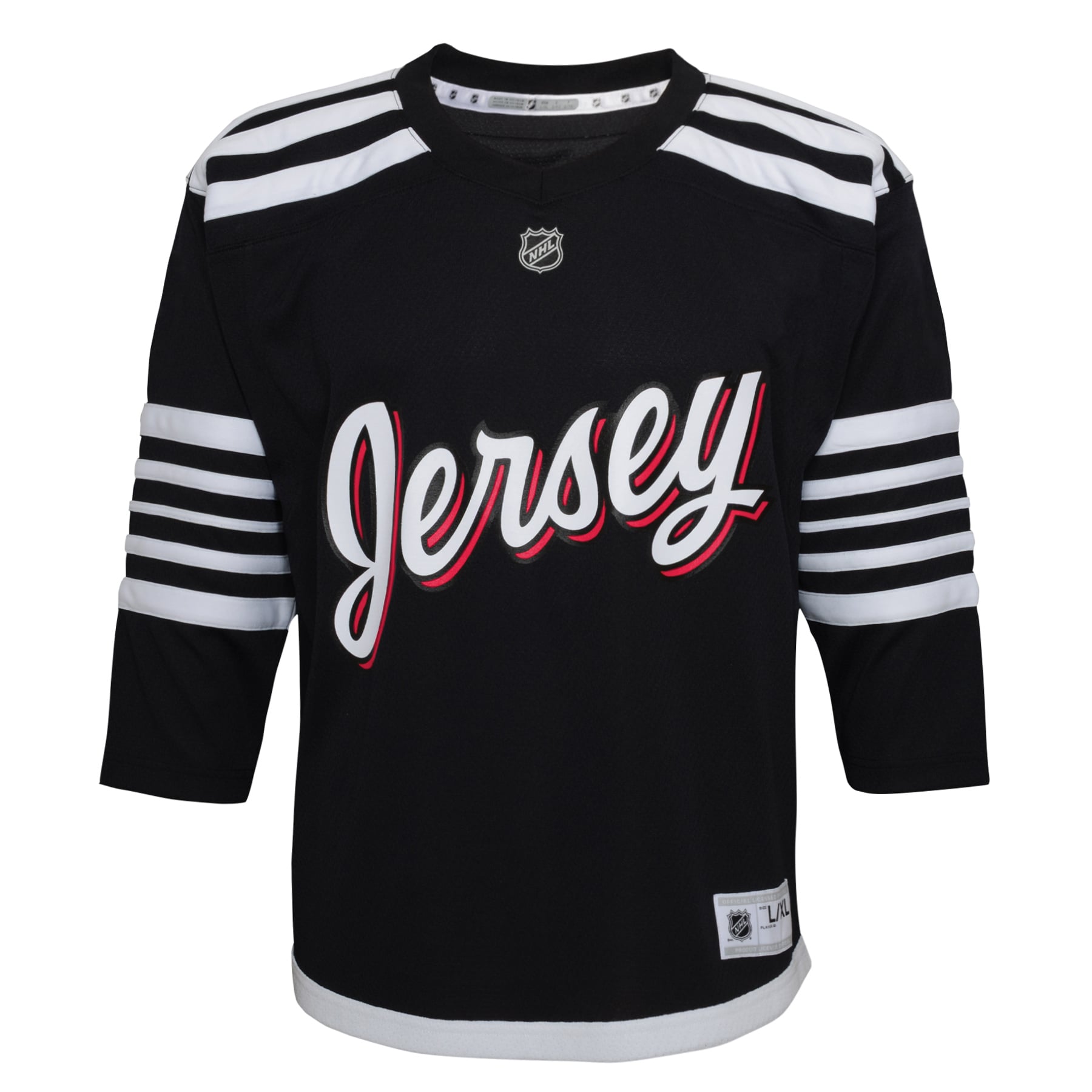 Alternative view of Youth New Jersey Devils Black 2021/22 Alternate Jersey - JS594 
