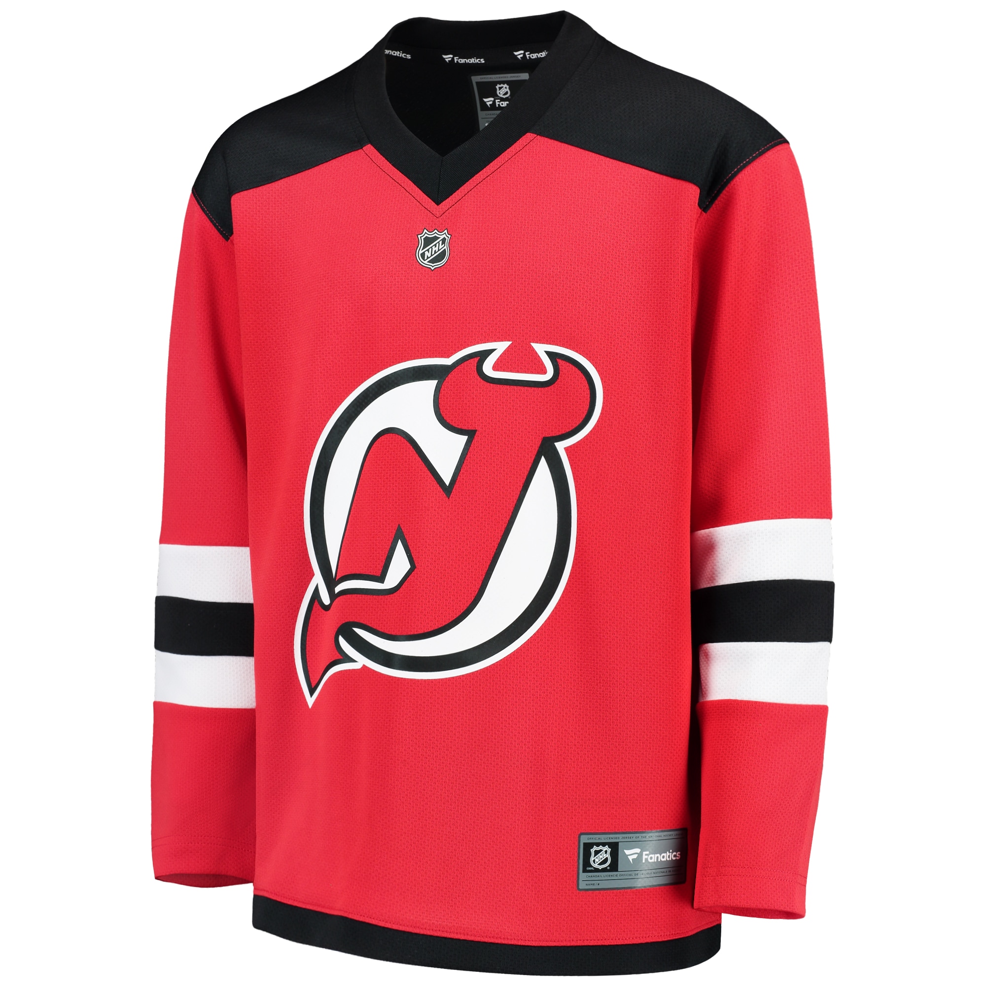Alternative view of Youth New Jersey Devils Red Home Blank Jersey - JS727 