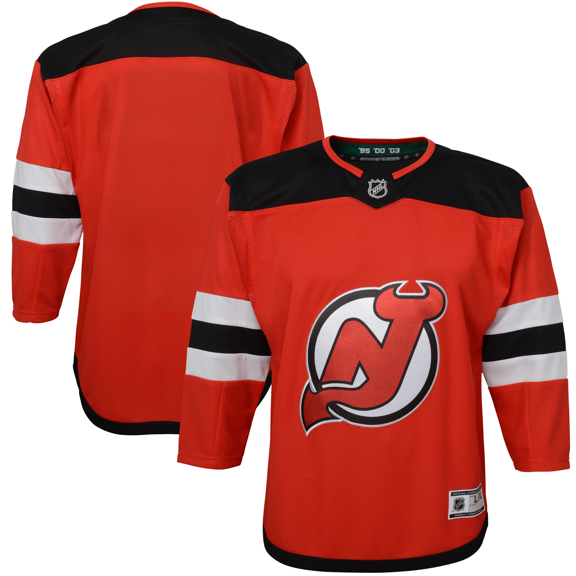 Youth New Jersey Devils Red Home Premier Blank Jersey - JS509 