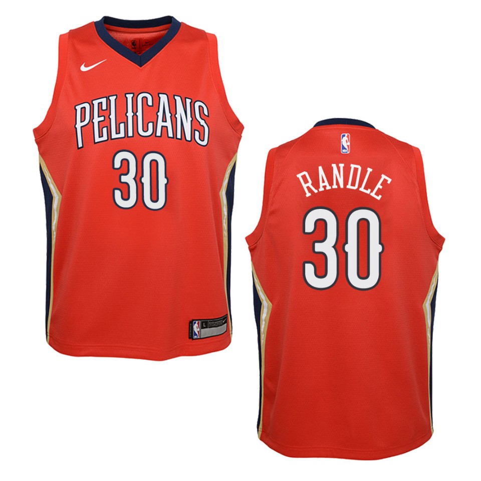 Youth New Orleans Pelicans #30 Julius Randle Statement Swingman Jersey - Red