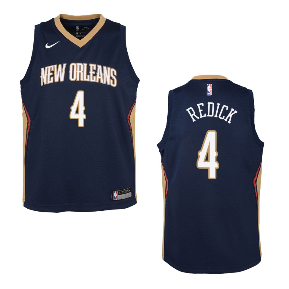 Youth New Orleans Pelicans #4 J.j. Redick Icon Swingman Jersey - Navy