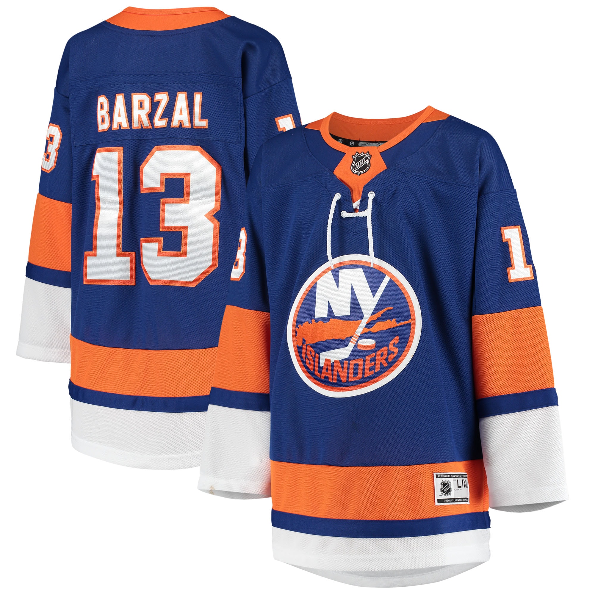 Youth New York Islanders Mathew Barzal Royal Home Premier Player Jersey - JS449 