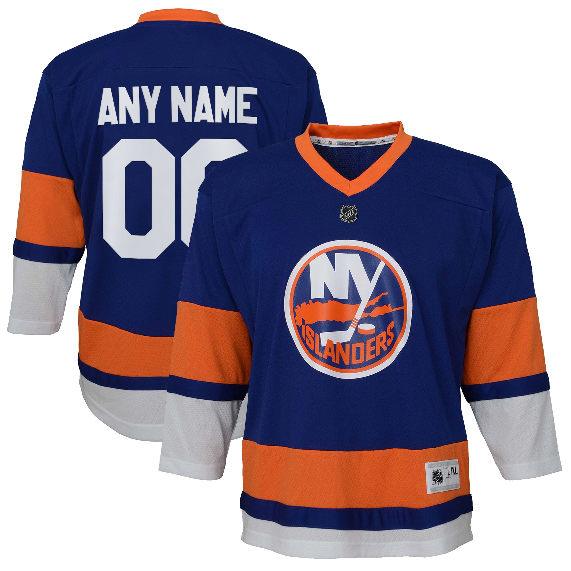 Youth New York Islanders Royal Home Custom Jersey - JS637 