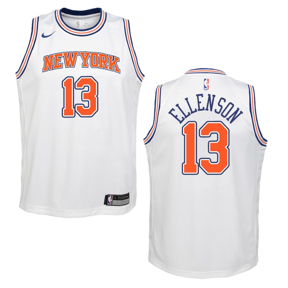 Youth New York Knicks #13 Henry Ellenson Statement Swingman Jersey - White