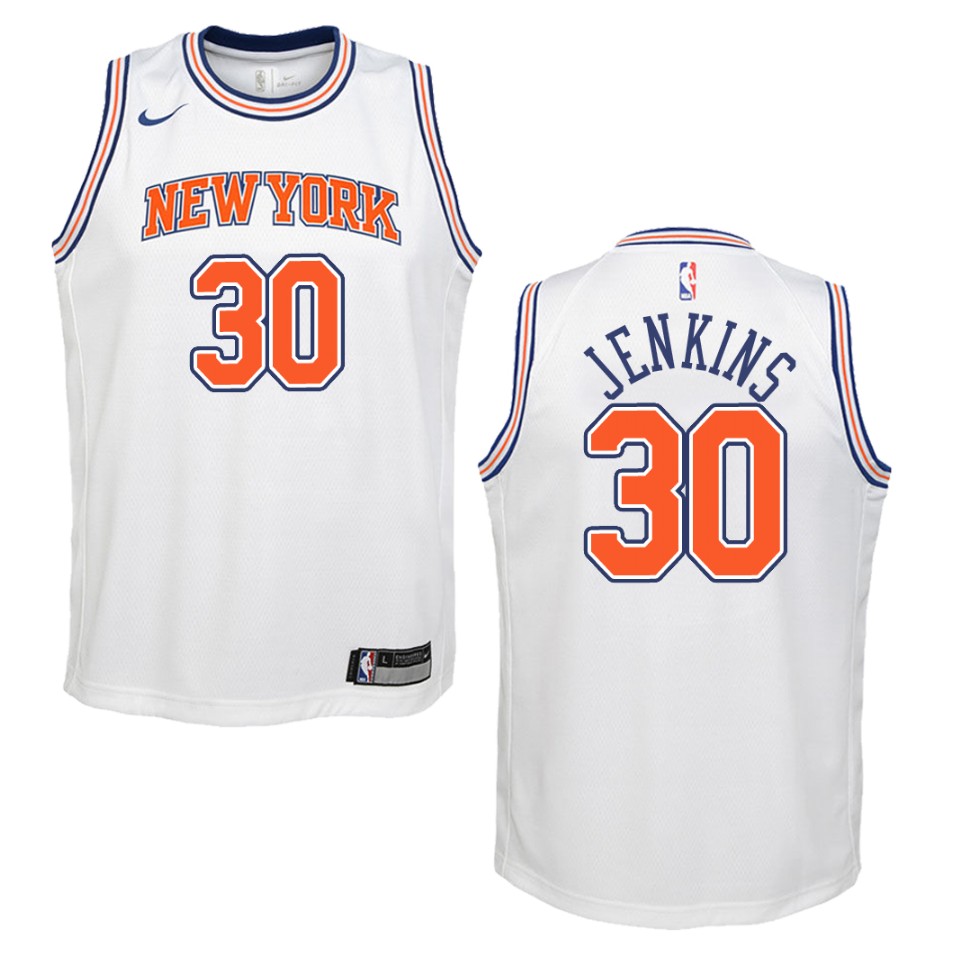 Youth New York Knicks #30 John Jenkins Statement Swingman Jersey - White