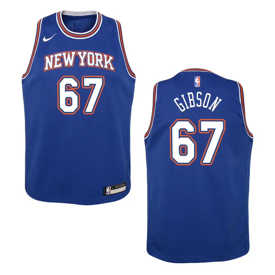 Youth New York Knicks #67 Taj Gibson Statement Swingman Jersey - Royal