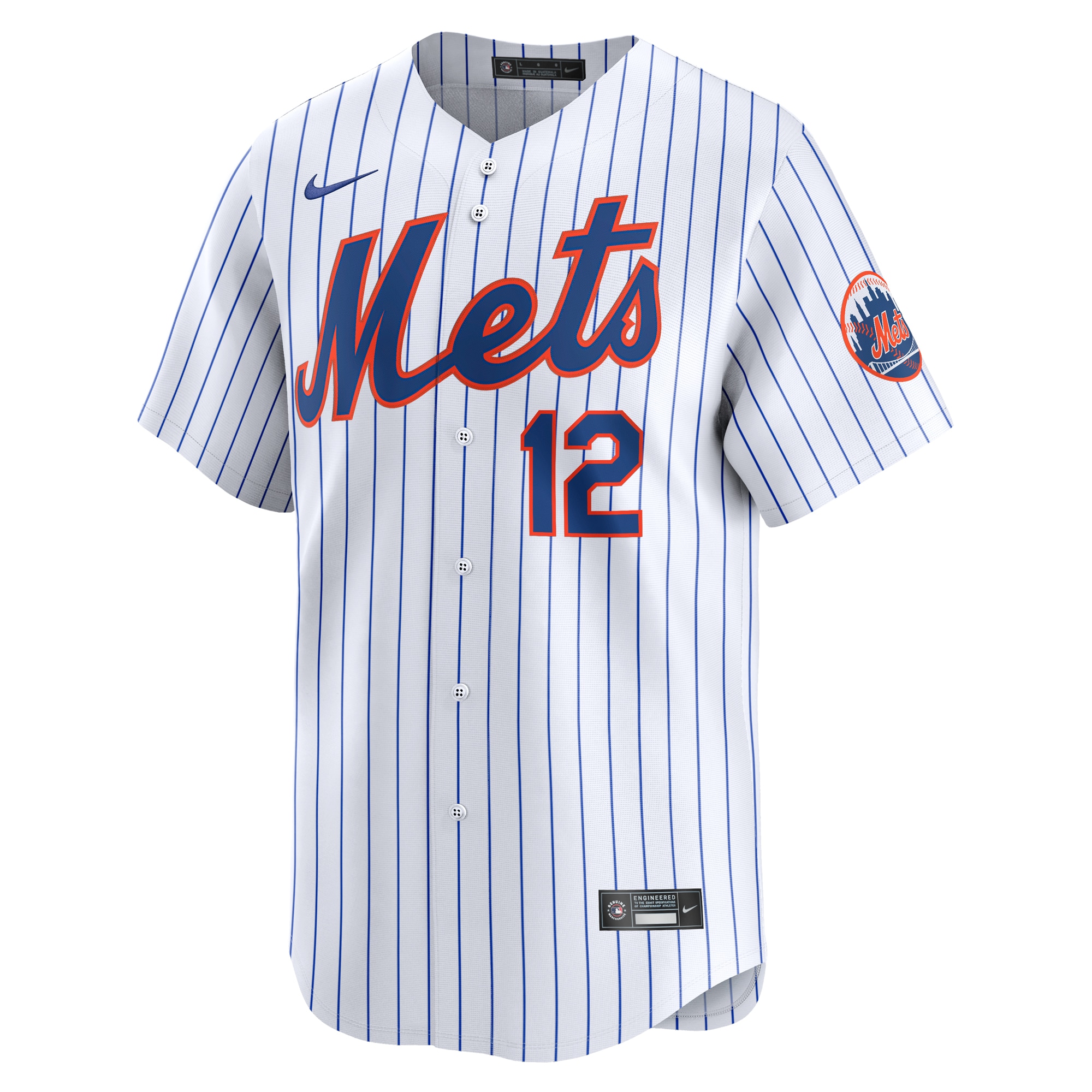 Alternative view of Youth New York Mets Francisco Lindor White Home Limited Player Jersey 