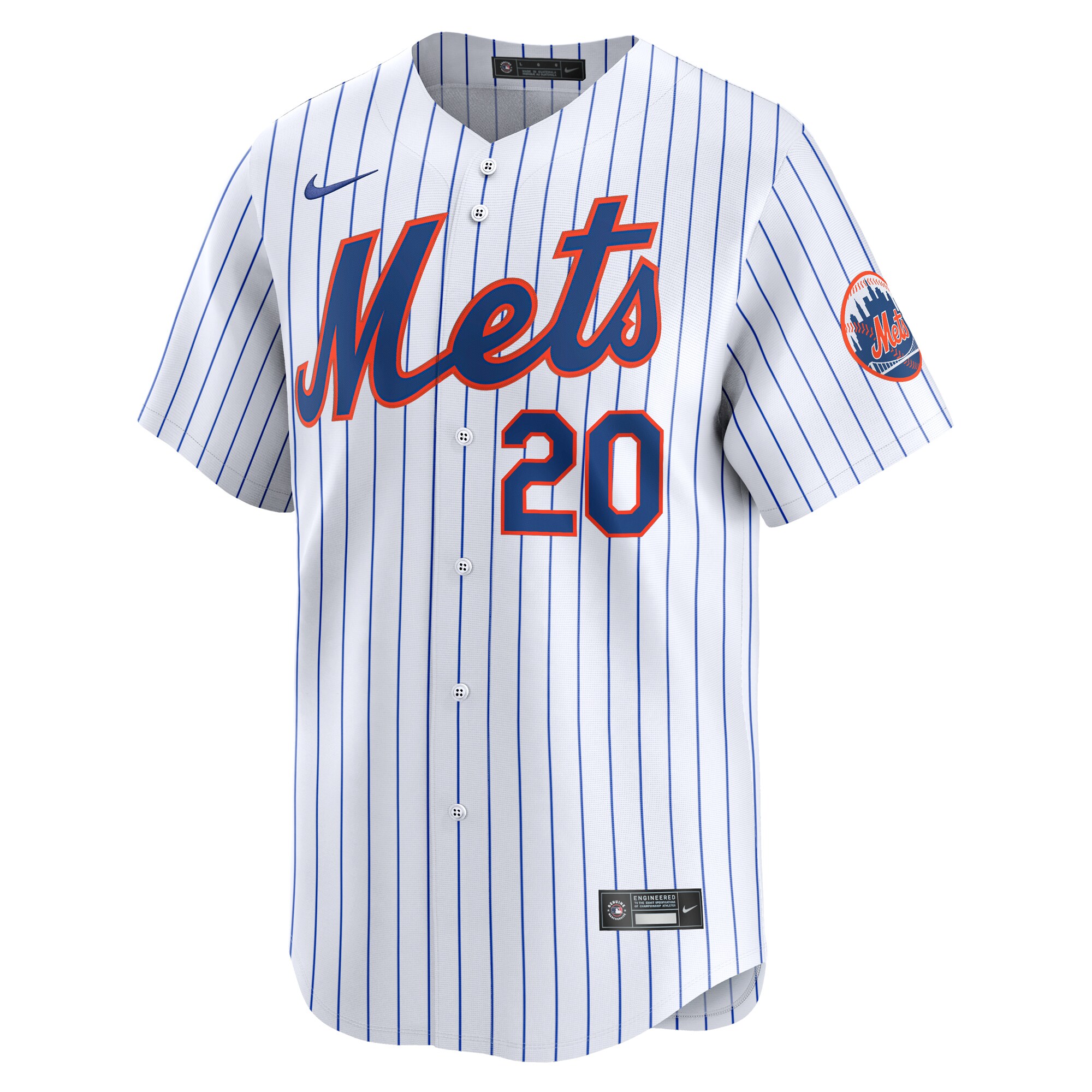 Alternative view of Youth New York Mets Pete Alonso White Home Limited Player Jersey 
