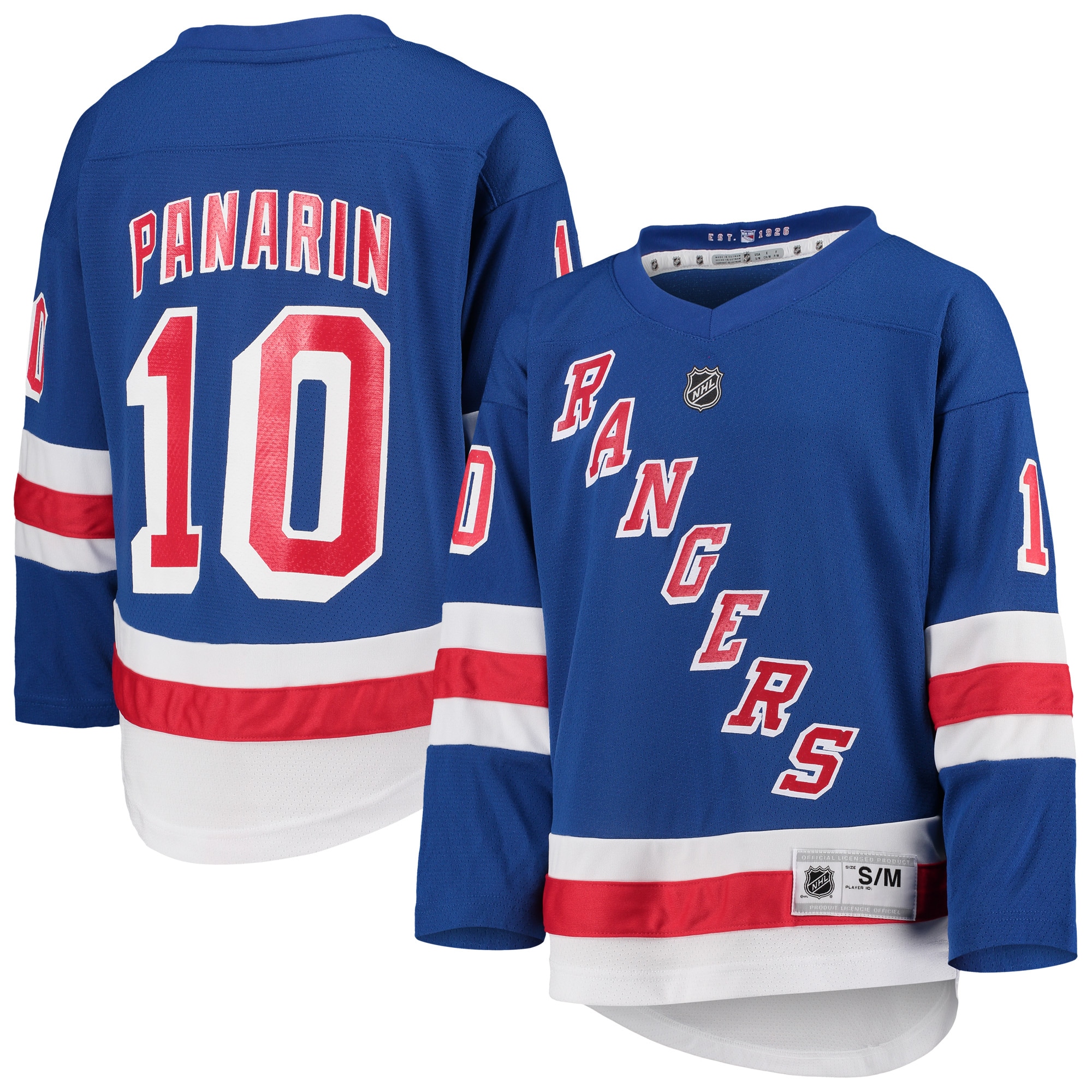 Youth New York Rangers Artemi Panarin Blue Home Player Jersey - JS558 