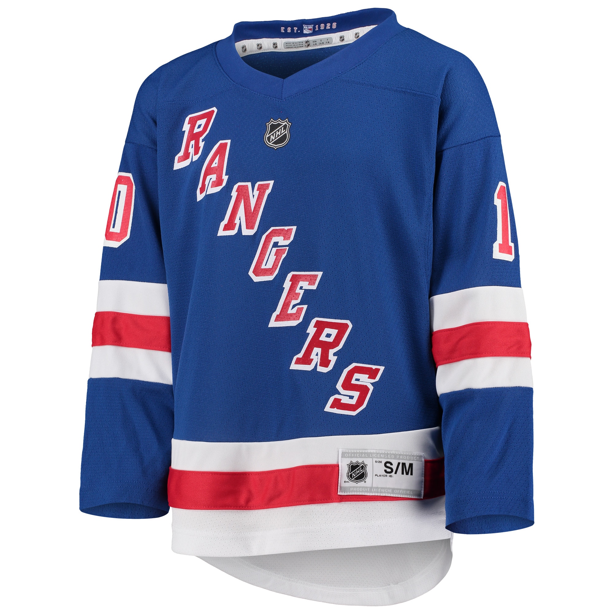 Alternative view of Youth New York Rangers Artemi Panarin Blue Home Player Jersey - JS558 