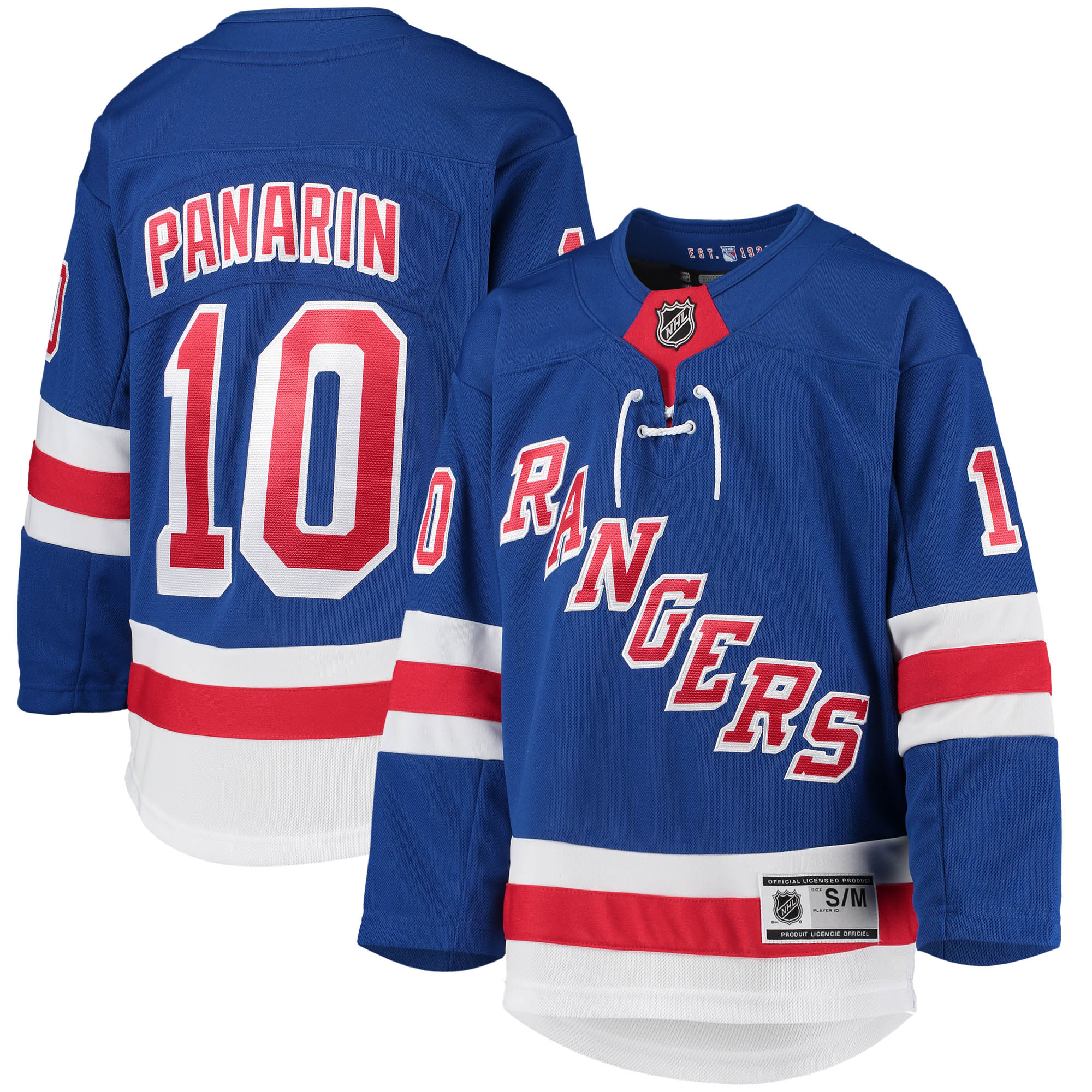 Youth New York Rangers Artemi Panarin Blue Home Premier Player Jersey - JS352 