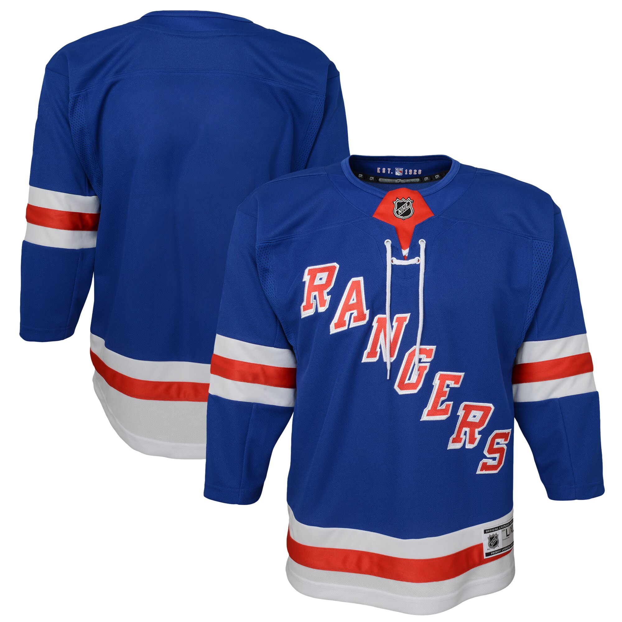 Youth New York Rangers Blue Home Premier Jersey - JS328 