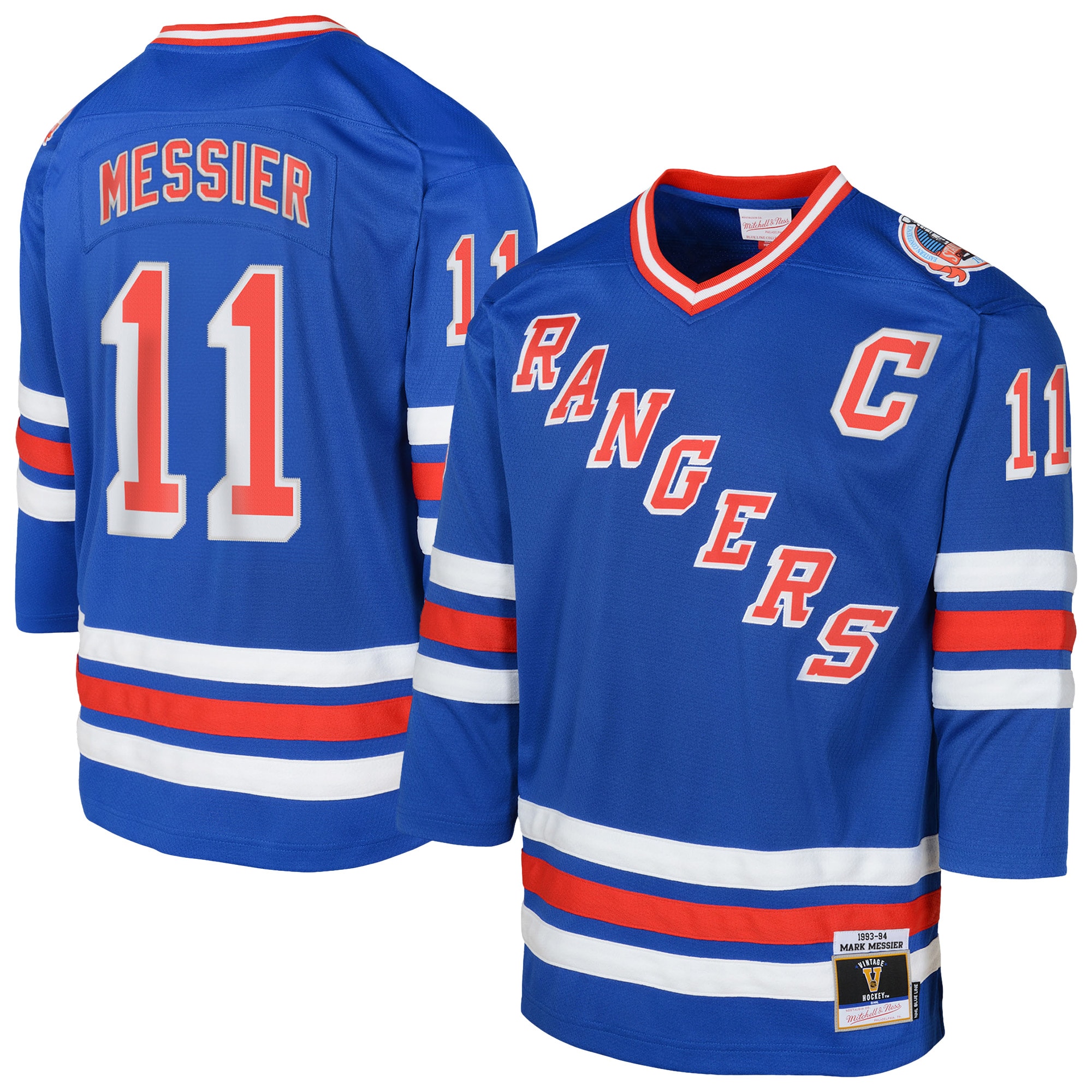 Youth New York Rangers Mark Messier Royal Power Play 2.0 Player Jersey with Captain Patch - JS180 