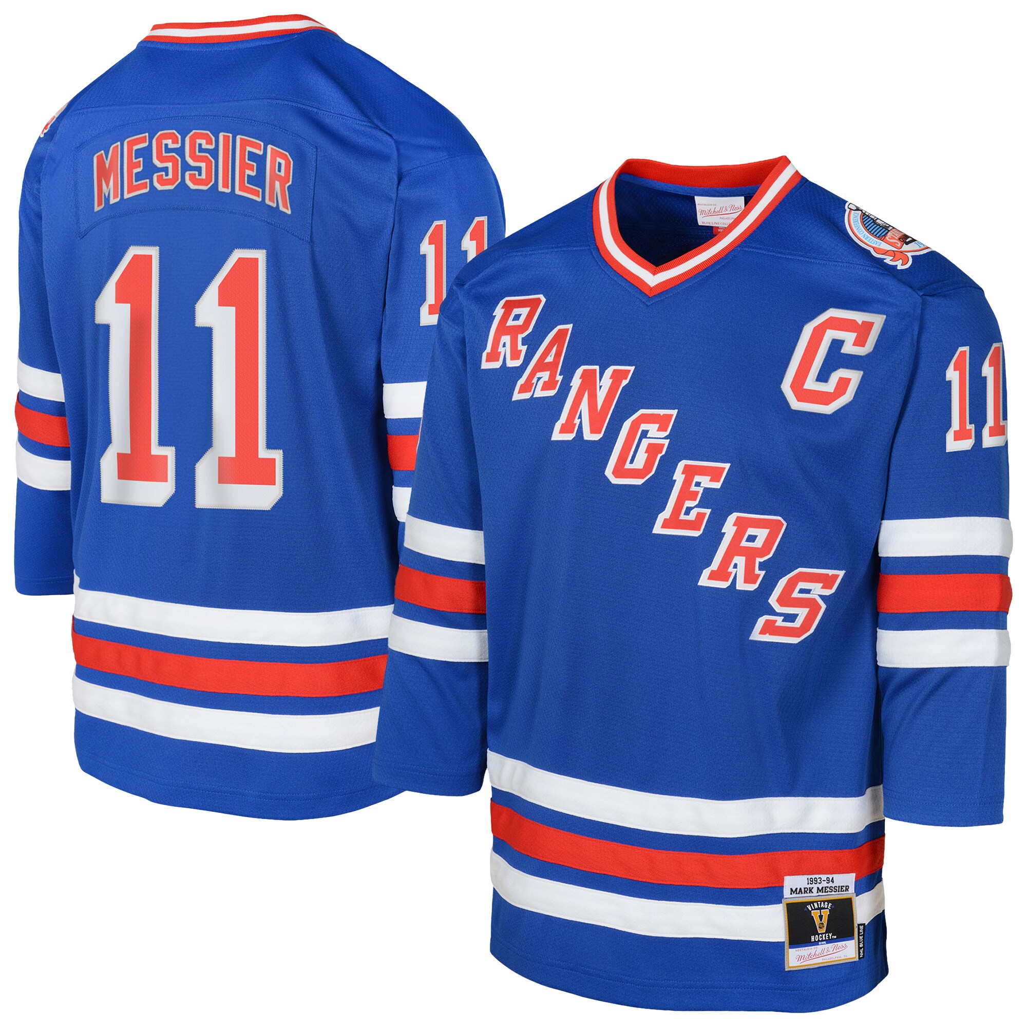 Youth New York Rangers Mark Messier Royal Power Play 2.0 Player Jersey with Captain Patch - JS841 