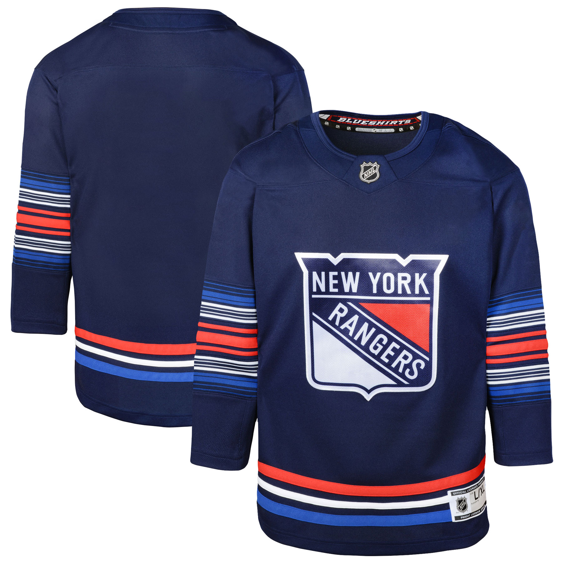 Youth New York Rangers Navy Alternate Premier Jersey - JS875 
