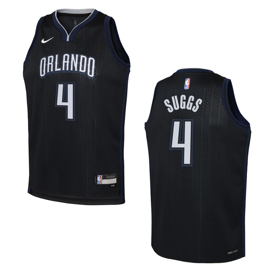 Youth Orlando Magic 2022-23 City Edition Jalen Suggs Black Jersey