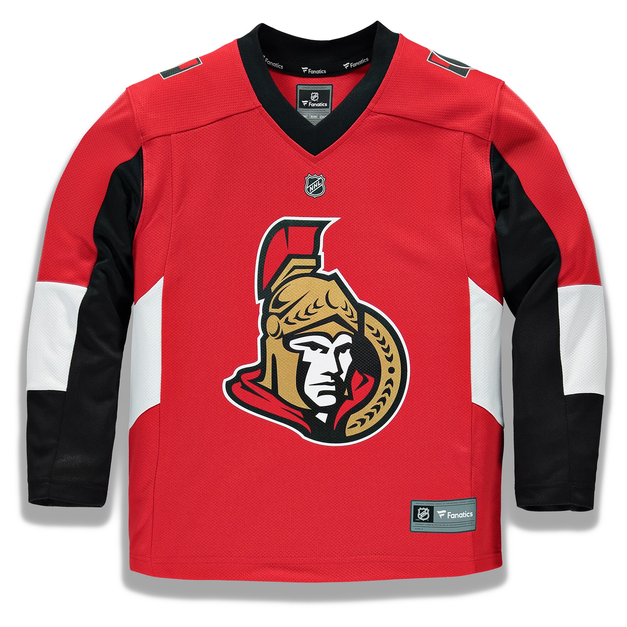 Alternative view of Youth Ottawa Senators Red Home Blank Jersey - JS331 