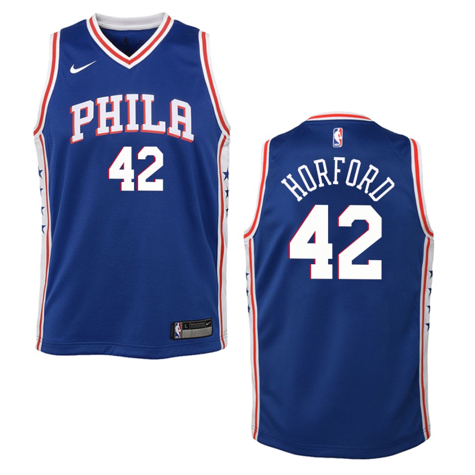 Youth Philadelphia 76ers #42 Al Horford Icon Swingman Jersey - Blue
