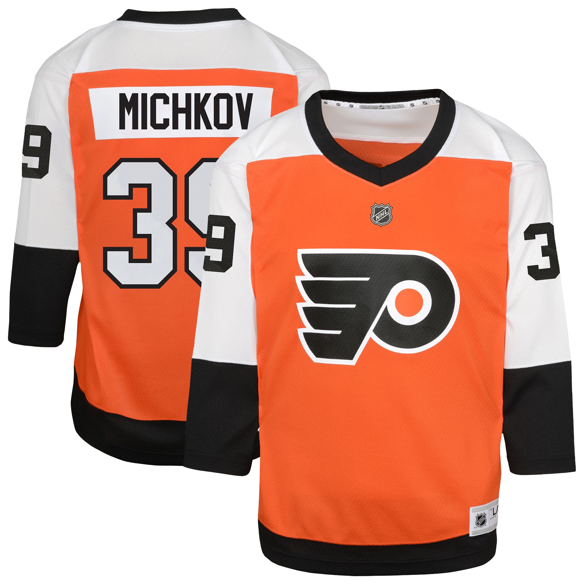 Youth Philadelphia Flyers Matvei Michkov Orange Home Player Jersey - JS425 