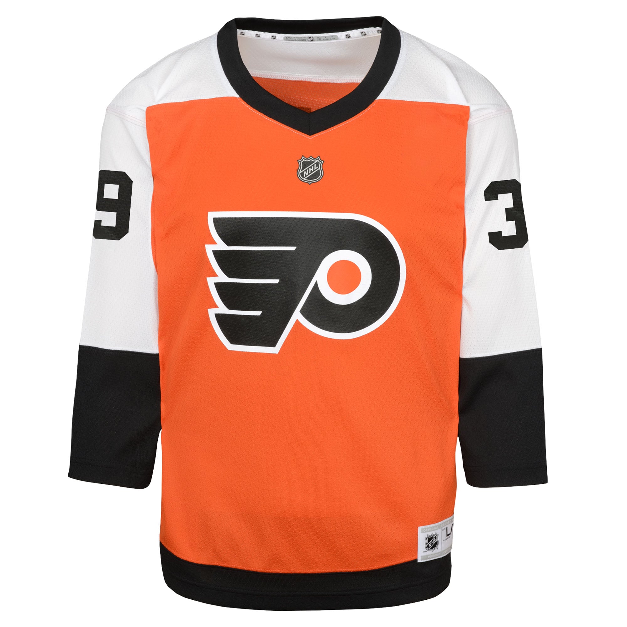 Alternative view of Youth Philadelphia Flyers Matvei Michkov Orange Home Player Jersey - JS425 