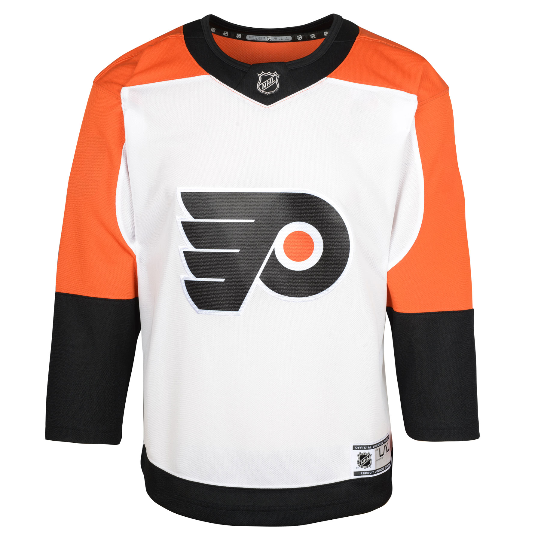 Alternative view of Youth Philadelphia Flyers White Away Premier Jersey - JS490 