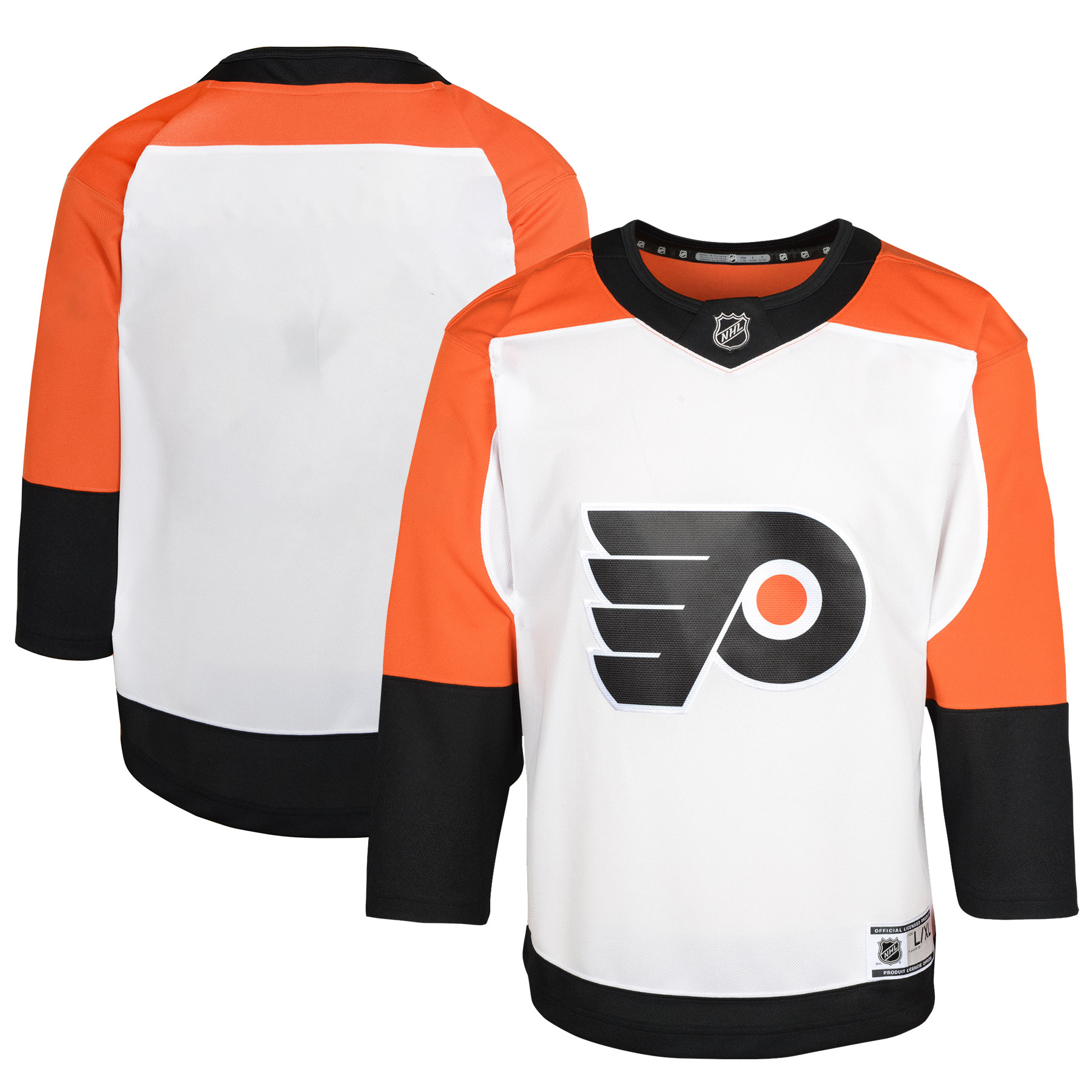 Youth Philadelphia Flyers White Away Premier Jersey - JS490 