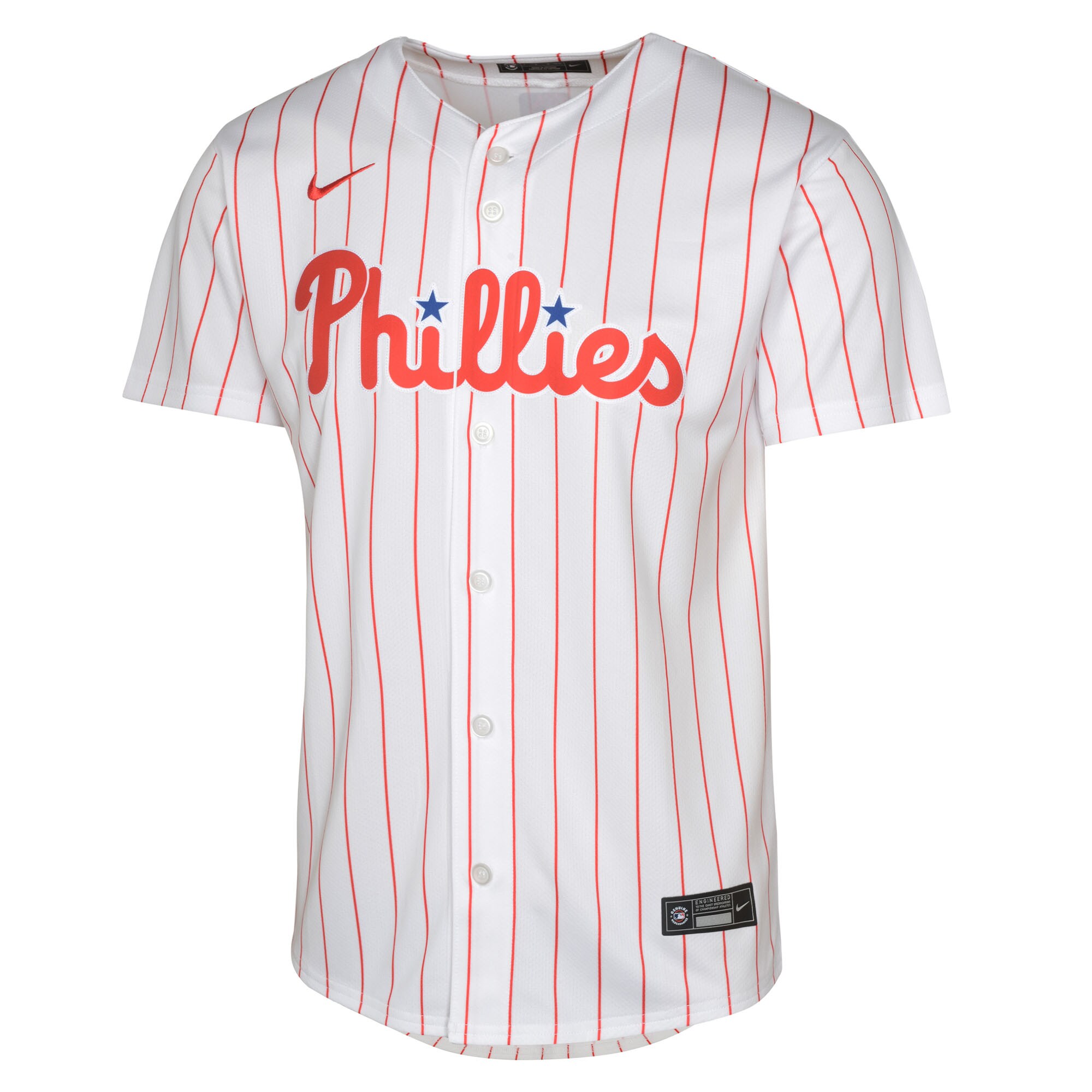 Alternative view of Youth Philadelphia Phillies White Home Blank Limited Jersey 