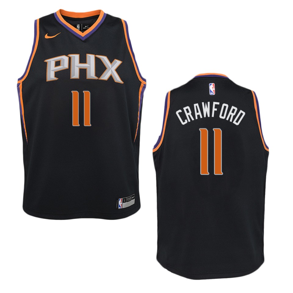 Youth Phoenix Suns #11 Jamal Crawford Statement Swingman Jersey - Black
