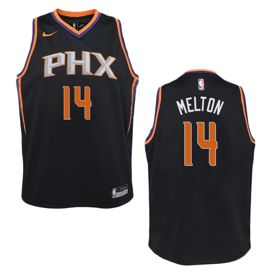 Youth Phoenix Suns #14 De'anthony Melton Statement Swingman Jersey - Black