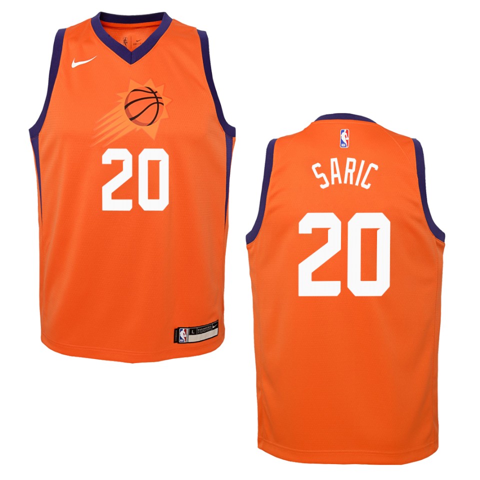 Youth Phoenix Suns #20 Dario Saric Statement Swingman Jersey - Orange