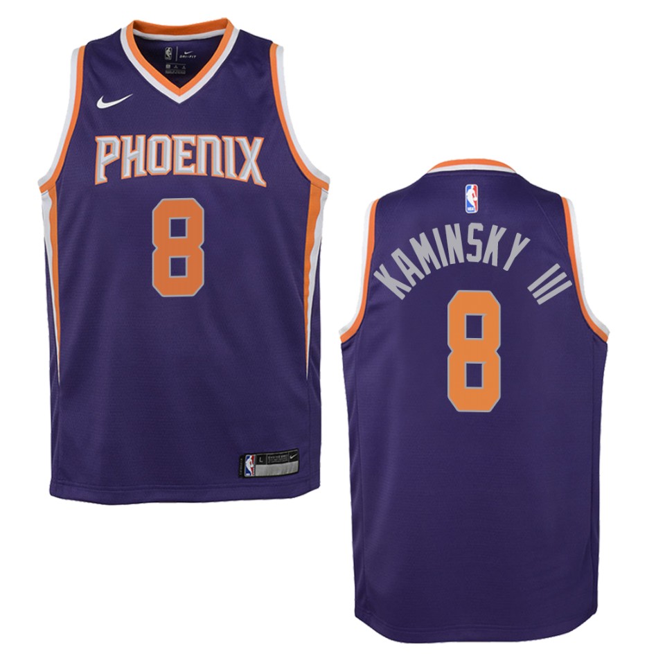 Youth Phoenix Suns #8 Frank Kaminsky Iii Icon Swingman Jersey - Purple