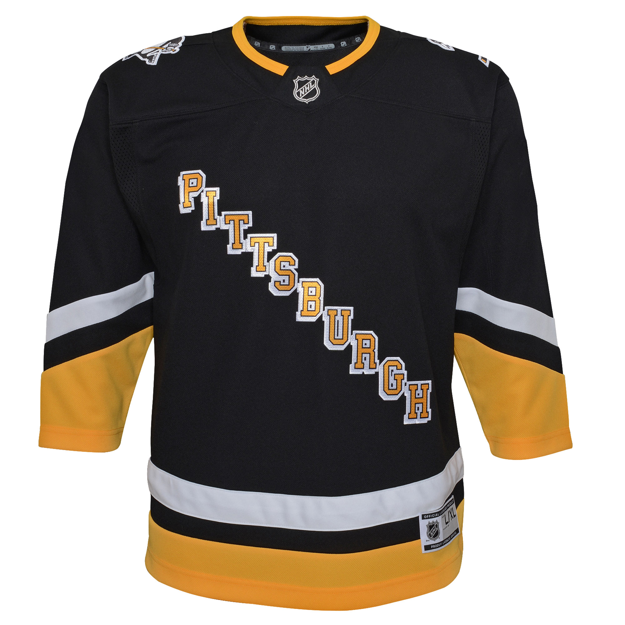 Alternative view of Youth Pittsburgh Penguins Black 2021/22 Alternate Premier Jersey - JS638 