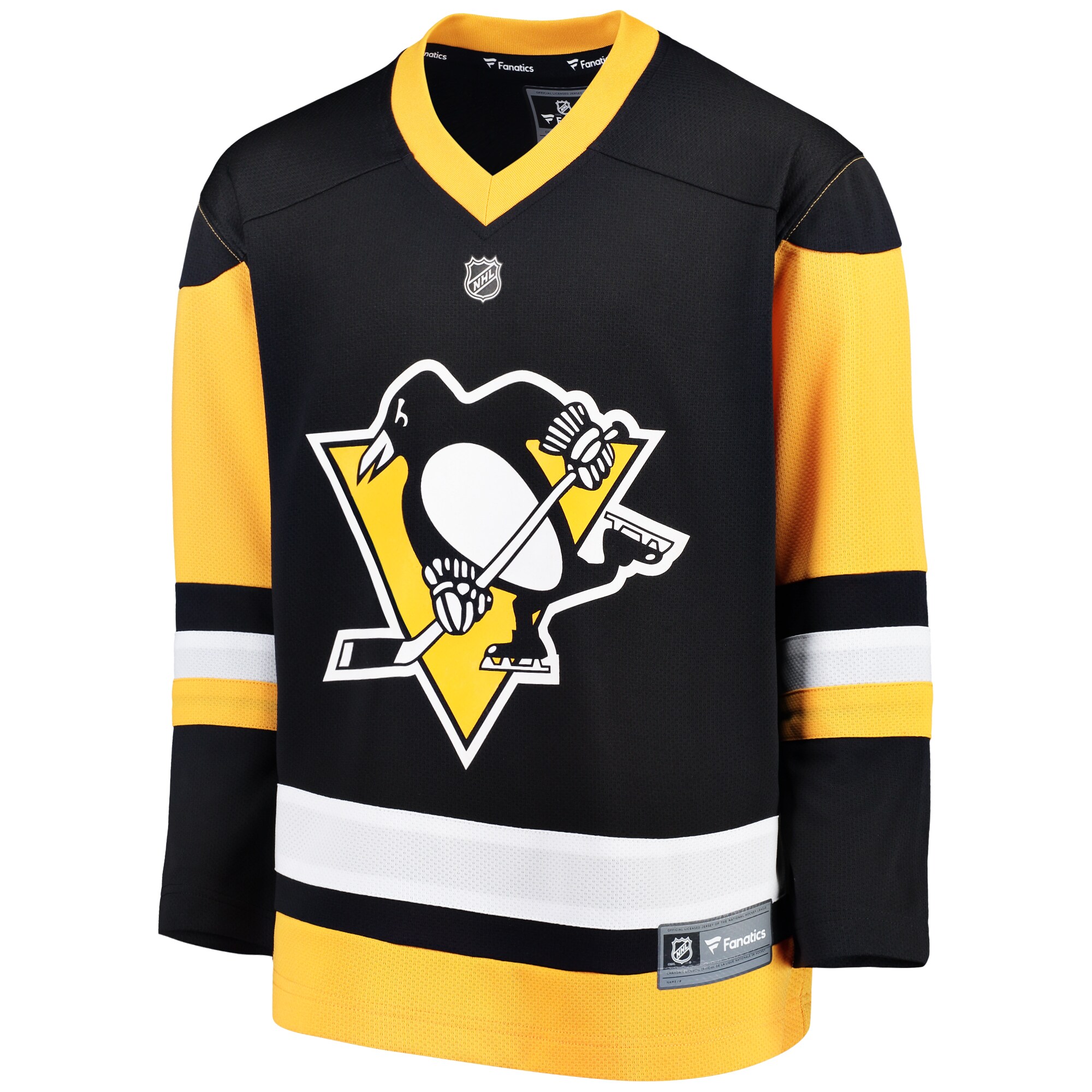 Alternative view of Youth Pittsburgh Penguins Black Home Blank Jersey - JS413 