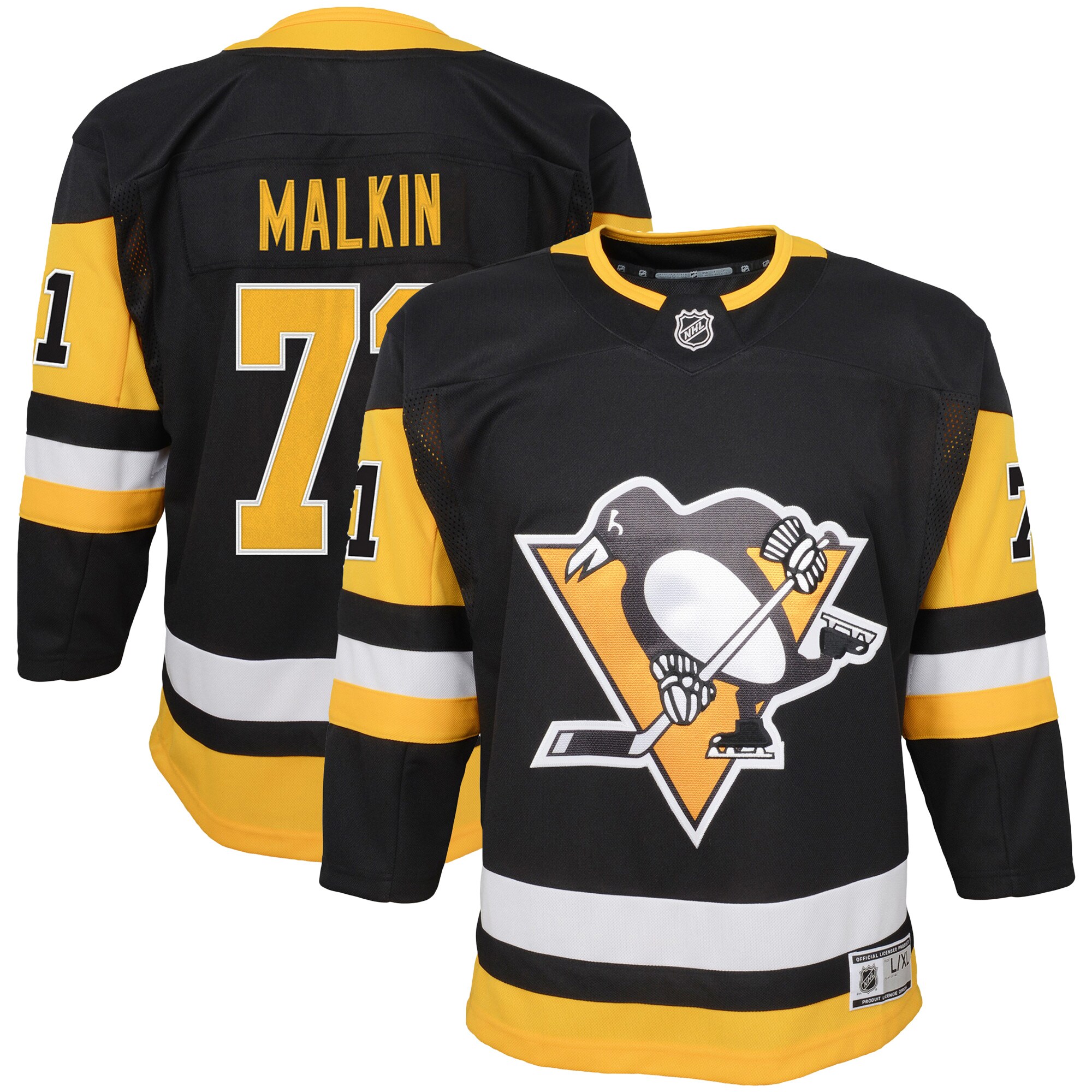 Youth Pittsburgh Penguins Evgeni Malkin Black Home Premier Player Jersey - JS320 
