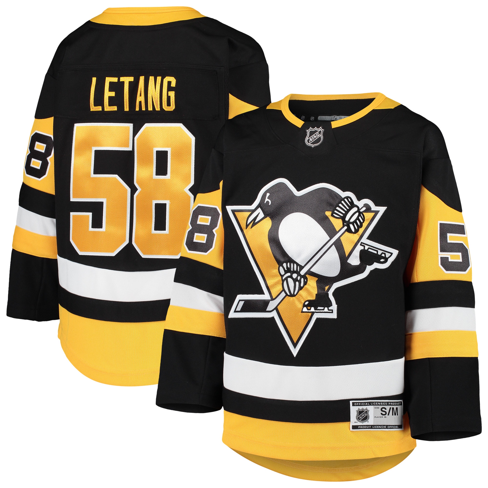 Youth Pittsburgh Penguins Kris Letang Black Premier Player Jersey - JS951 